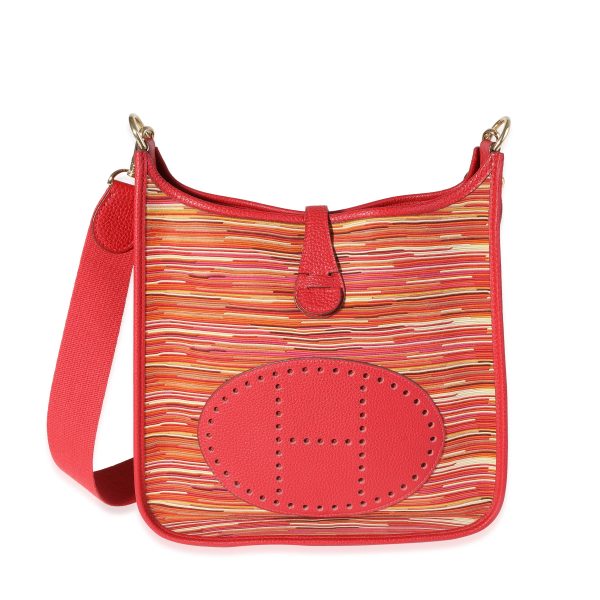 120534 fv Hermès Rouge Casaque Togo Vibrato Evelyne I 29 GHW