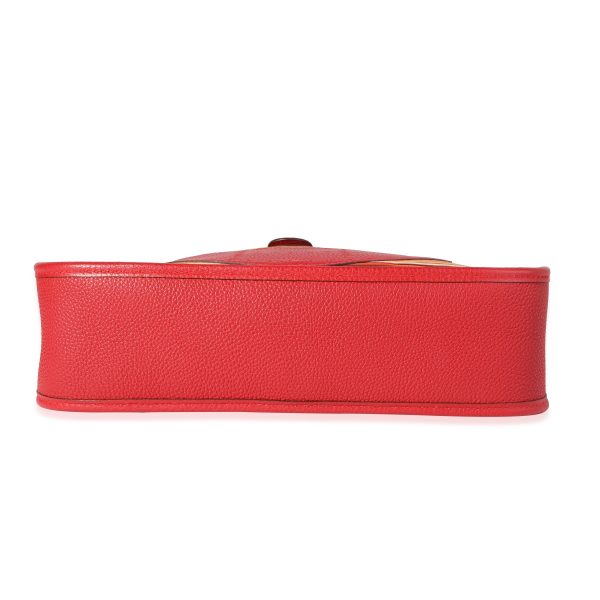 120534 stamp Hermès Rouge Casaque Togo Vibrato Evelyne I 29 GHW