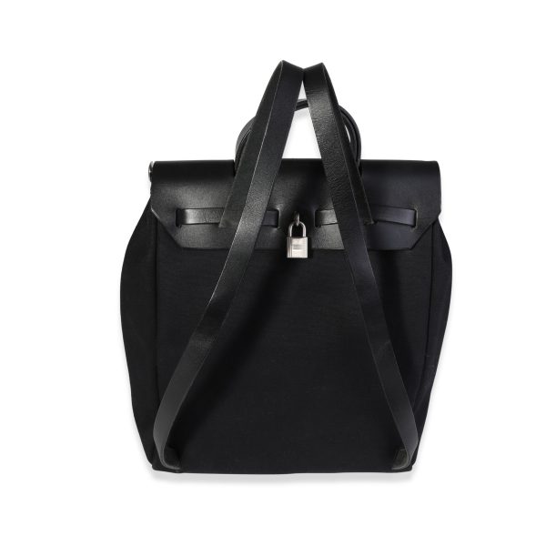 120535 pv 1dd2d757 bf2f 4d9b 81a1 3555c9b76744 Herm√®s Black Toile Vache Hunter Herbag Backpack BPHW