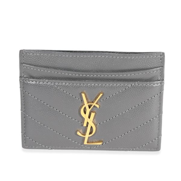 120557 fv a6ffc7a0 40ee 4a1a ad99 66c8cf66adcb Saint Laurent Storm Grain De Poudre Monogram Card Holder