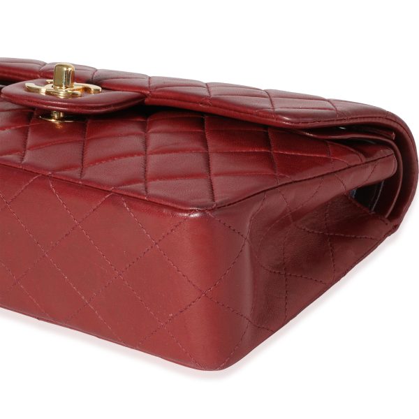 120585 box ac0af609 6fb6 4e5f 838e 69dc5a51fbec Chanel Burgundy Quilted Lambskin Small Classic Double Flap Bag