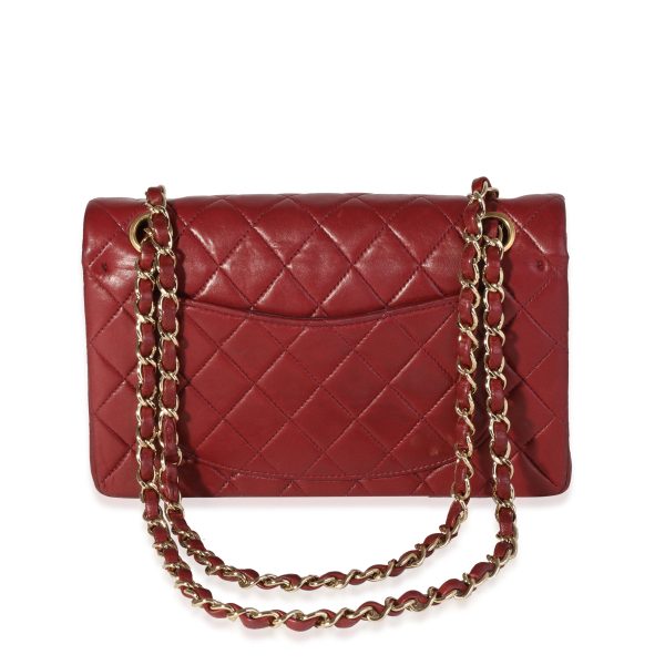 120585 pv 1c23d197 81c5 44b3 843f fcc9667e1c02 Chanel Burgundy Quilted Lambskin Small Classic Double Flap Bag