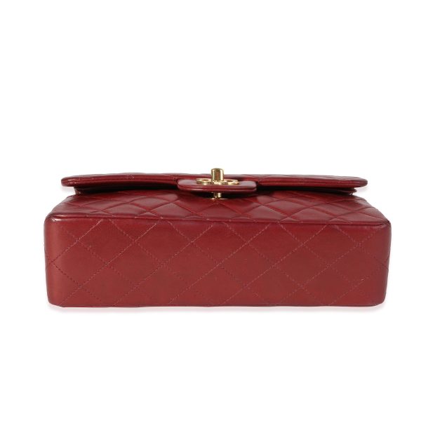 120585 stamp fe86a70b a1be 4107 9be3 1290635f41fd Chanel Burgundy Quilted Lambskin Small Classic Double Flap Bag