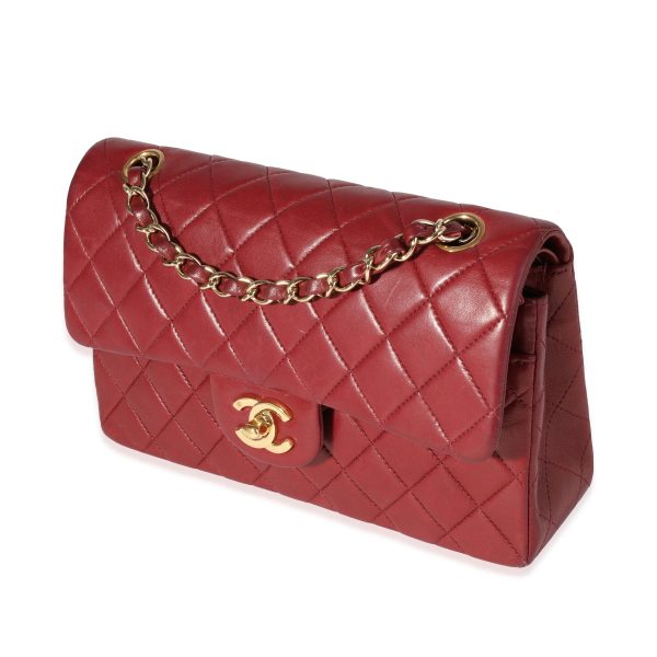 120585 sv c35839d5 827e 4f31 a7ee 585a964427f4 Chanel Burgundy Quilted Lambskin Small Classic Double Flap Bag