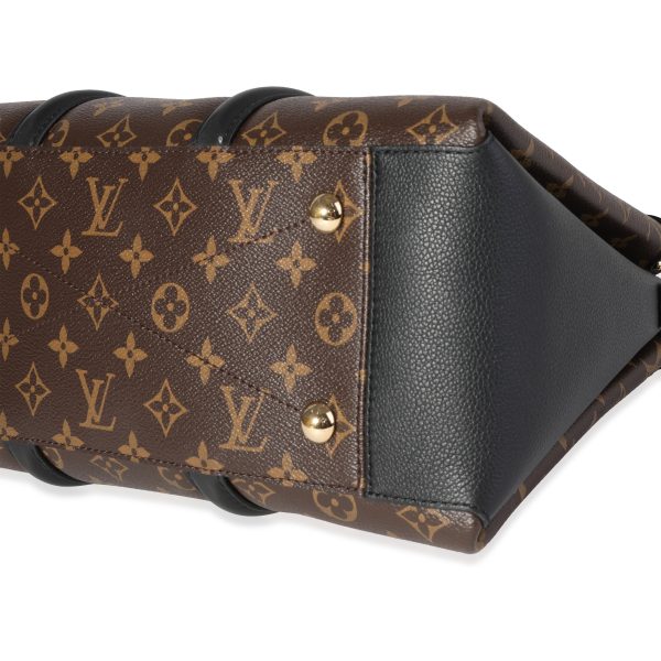 120586 clasp ad71ac53 c7e3 4ac8 8344 9b2a415de081 Louis Vuitton Monogram Canvas Black Leather Soufflot MM