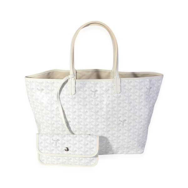 120611 fv Goyard White Goyardine Saint Louis PM Tote