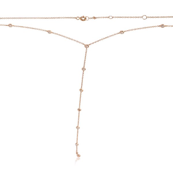 120614 pv 7fb22e21 a3e8 41b1 9efe b6c08939415b Lariat Diamond Station Necklace in 14K Rose Gold 033 CTW