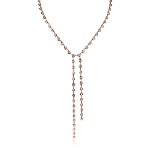 120620 fv 1f91391e f223 4c32 8d87 860020117225 Diamond Station Lariat Necklace in 14K Rose Gold 12 CTW