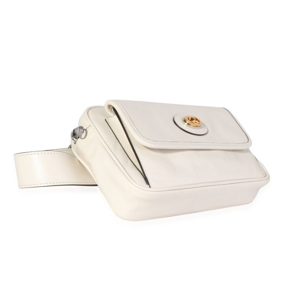 120632 ad1 7da7716d 7ad1 46f5 8133 11cc699c284d Gucci White Calfskin Interlocking GG Belt Bag