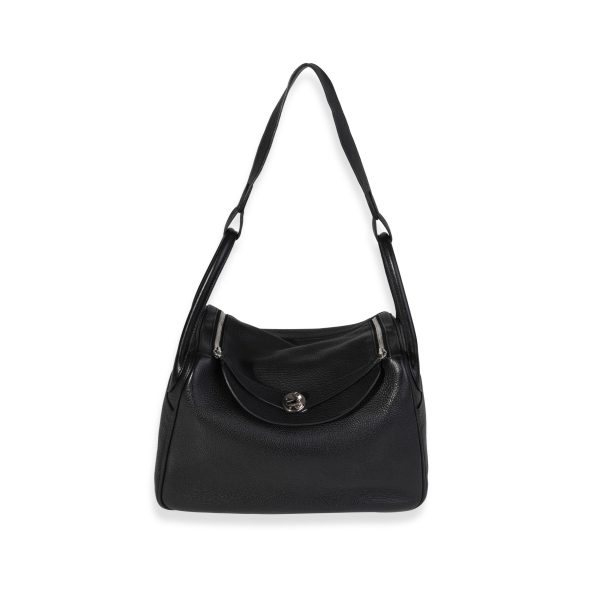 120654 bv 88f92e95 afc0 4c6f 9544 4e8bd753d394 Herm√®s Black Cl√©mence Lindy 30 PHW