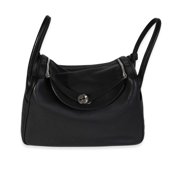 120654 fv c371ae0d c241 4780 8f57 60711e5c6ebf Herm√®s Black Cl√©mence Lindy 30 PHW