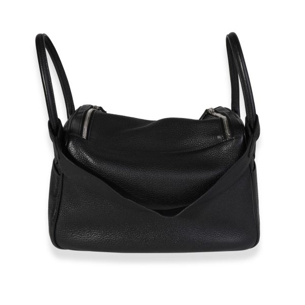 120654 pv 57645a80 a4c2 4c34 bed3 e11b1feecd96 Herm√®s Black Cl√©mence Lindy 30 PHW