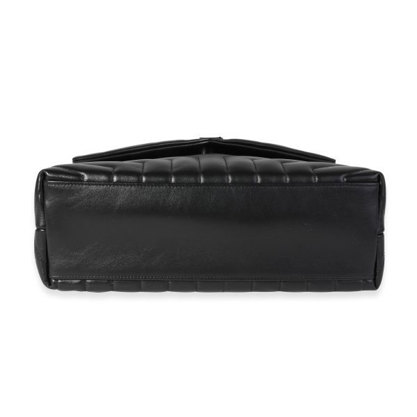 120821 stamp Saint Laurent So Black Matelassé Leather Medium Loulou Bag