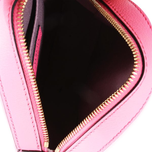 120844 av 09e33050 2c33 4a5b bd14 368d2a159f8f Versace Fuchsia Leather La Medusa Round Camera Bag