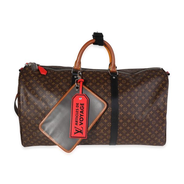 120899 bv Louis Vuitton Monogram Patchwork Keepall Bandoulière 50