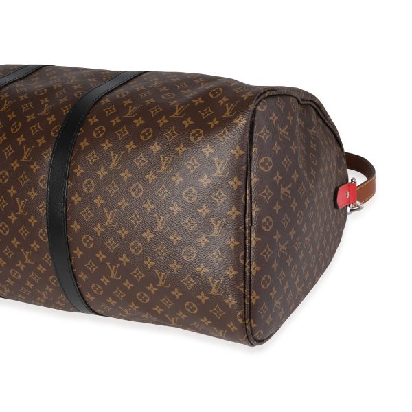 120899 clasp Louis Vuitton Monogram Patchwork Keepall Bandoulière 50