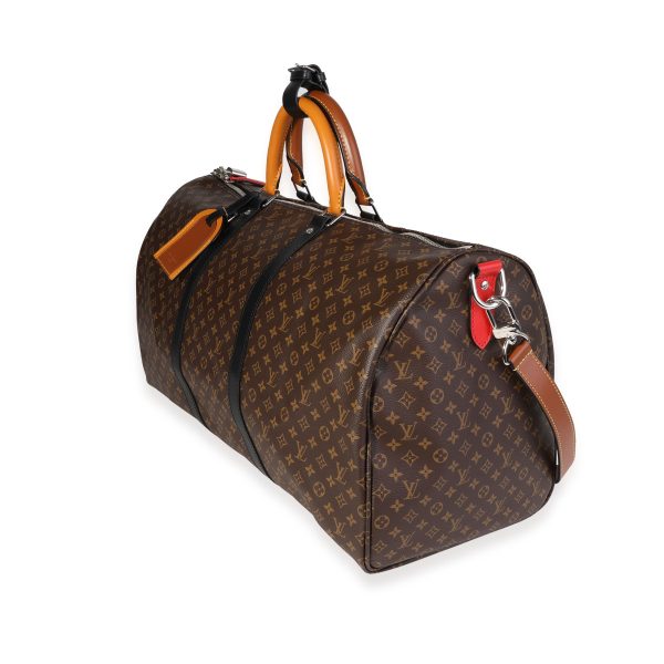 120899 sv Louis Vuitton Monogram Patchwork Keepall Bandoulière 50