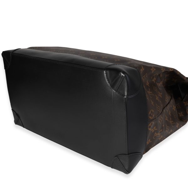 120903 box Louis Vuitton Monogram Canvas Black Leather Solar Ray Steamer Bag
