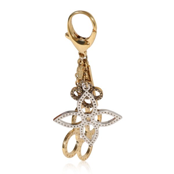 120916 bv Louis Vuitton Gold Silver Tapage Bag Charm