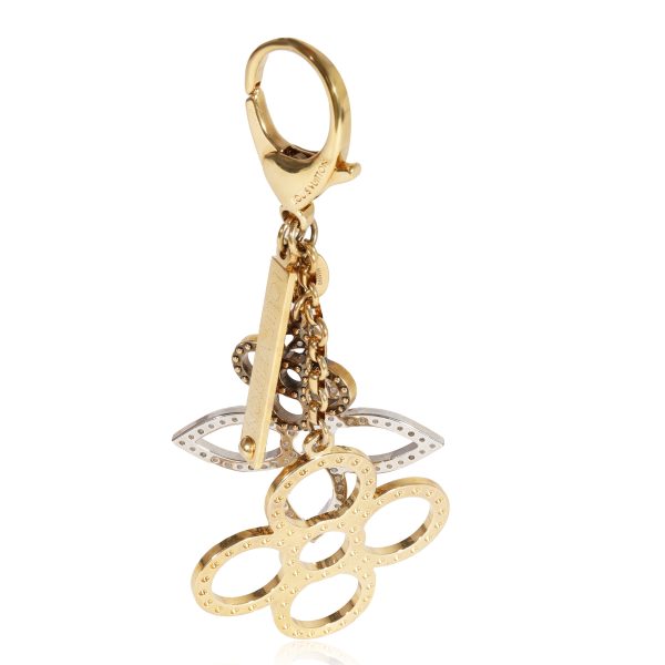 120916 fv Louis Vuitton Gold Silver Tapage Bag Charm