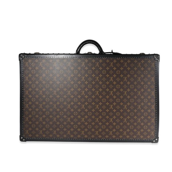 120962 fv 85aa2383 afab 424f 99c8 d738fd4a97db Louis Vuitton Monogram Macassar Black Leather Alzer Trunk 80