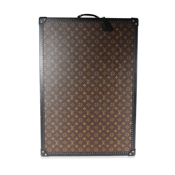 120963 fv Louis Vuitton Monogram Macassar Black Leather Custom 8 Compartment Shoe Trunk