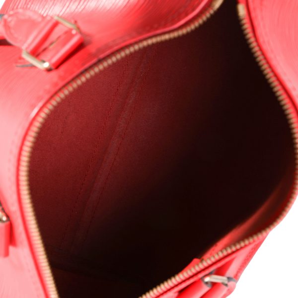 121016 av Louis Vuitton Red Epi Leather Speedy 25