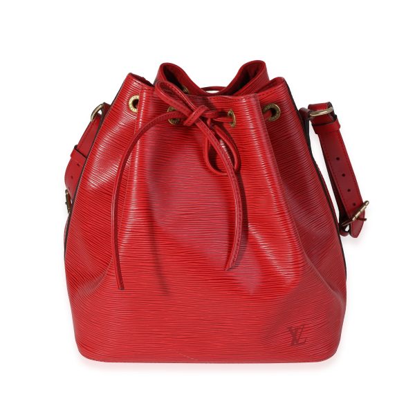 121019 fv b9a6326a cf21 45ad b267 f9b94c33192a Louis Vuitton Red Epi Leather Petit Noé