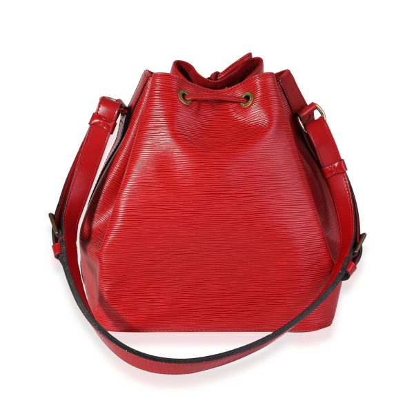 121019 pv Louis Vuitton Red Epi Leather Petit Noé