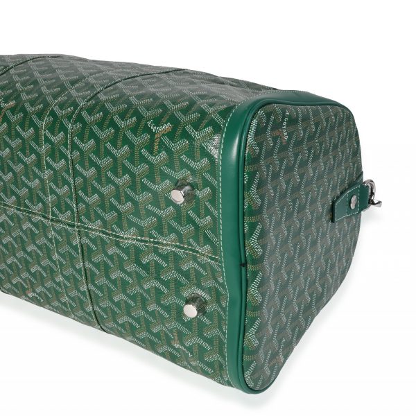 121027 box Goyard Green Goyardine Canvas Clamecy Cowhide Croisière 50