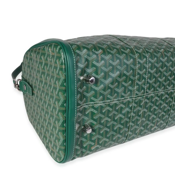 121027 clasp Goyard Green Goyardine Canvas Clamecy Cowhide Croisière 50