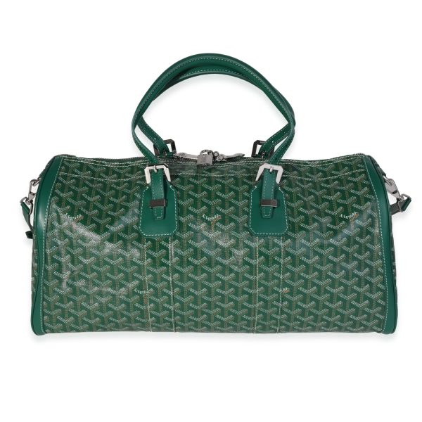 121027 pv Goyard Green Goyardine Canvas Clamecy Cowhide Croisière 50