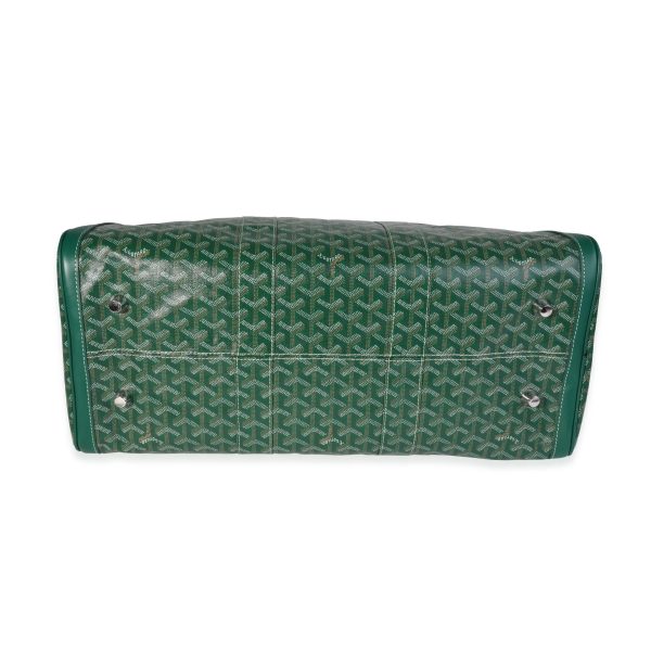 121027 stamp Goyard Green Goyardine Canvas Clamecy Cowhide Croisière 50