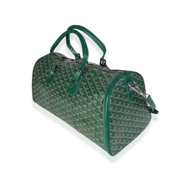 121027 sv Goyard Green Goyardine Canvas Clamecy Cowhide Croisière 50