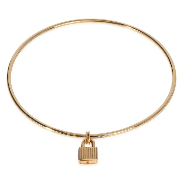 121053 fv Tom Ford Padlock Choker Necklace in 18k Yellow Gold