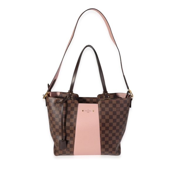 121093 bv Louis Vuitton Damier Ebene Magnolia Jersey Tote