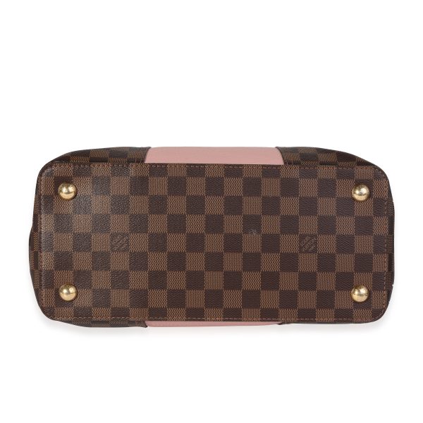 121093 stamp Louis Vuitton Damier Ebene Magnolia Jersey Tote