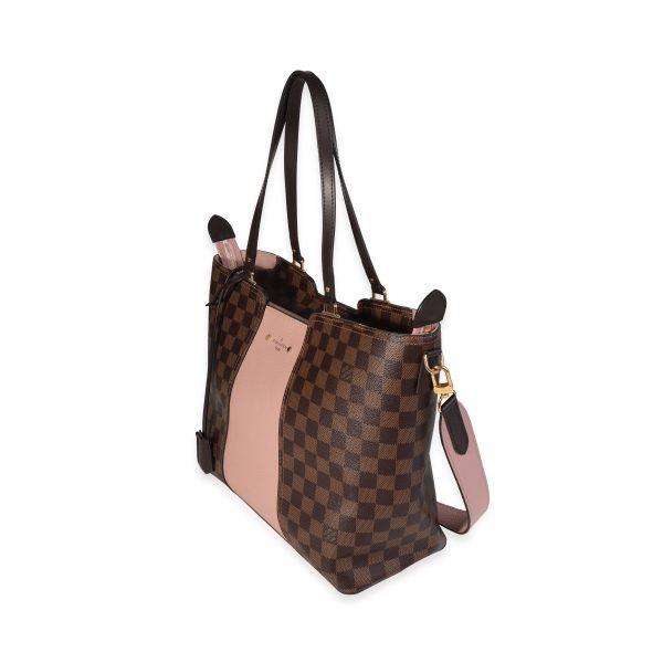 121093 sv Louis Vuitton Damier Ebene Magnolia Jersey Tote