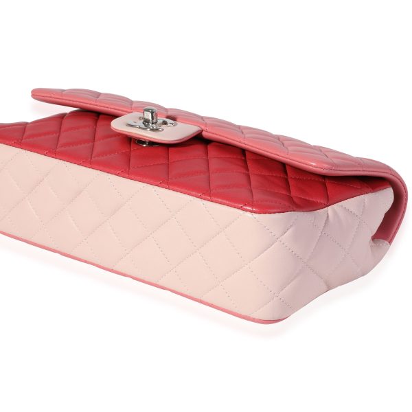 121096 clasp 5384624c 7834 4f9d b949 4c10912c4267 Chanel Pink Red Quilted Lambskin Valentines Day Single Flap Bag