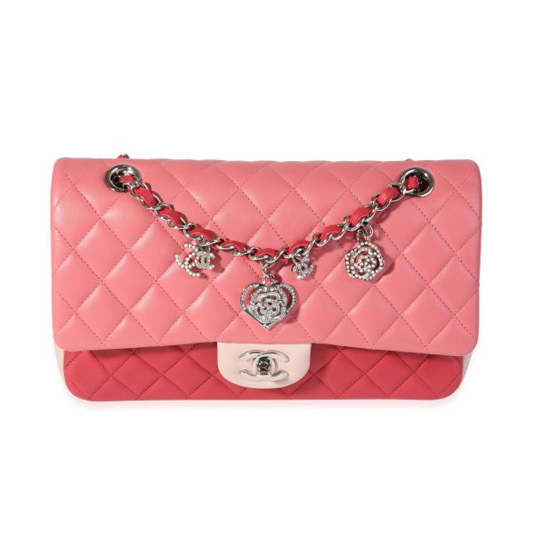 121096 fv 4a09b2d3 6572 47d8 b41f adea420496ec Chanel Pink Red Quilted Lambskin Valentines Day Single Flap Bag