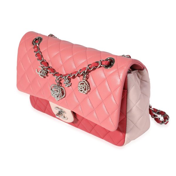 121096 sv c26ead9c e0b1 460c 9bf1 80c3e27212b6 Chanel Pink Red Quilted Lambskin Valentines Day Single Flap Bag