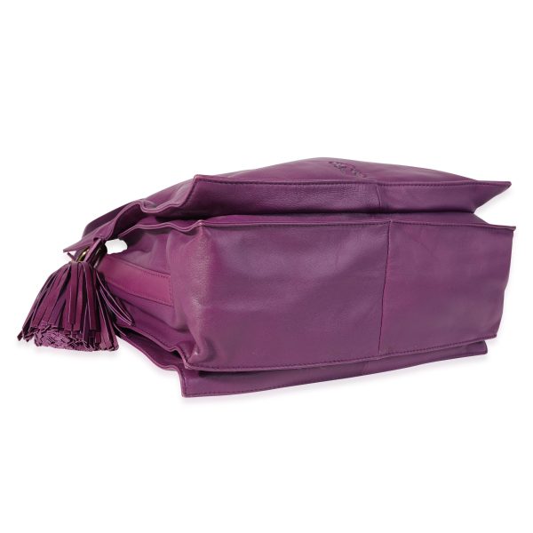 121205 box dadaa5e1 90fd 4d0b 90f1 09194e5203d7 Loewe Purple Lambskin Flamenco Bag