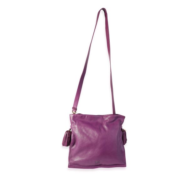 121205 bv f452ddd1 920e 451a 8cad b0e5e17ea9f6 Loewe Purple Lambskin Flamenco Bag