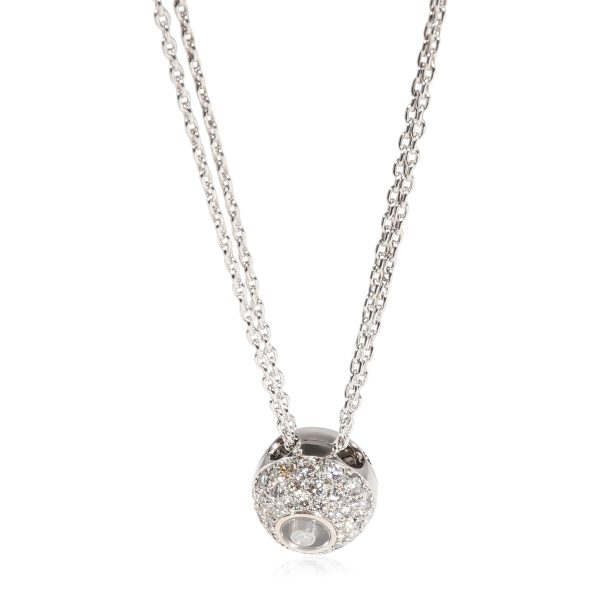 121209 fv a36c9e66 3855 48b3 8ac3 dab51662a167 Chopard Happy Diamonds Ball Pendant in 18k White Gold 124 CTW