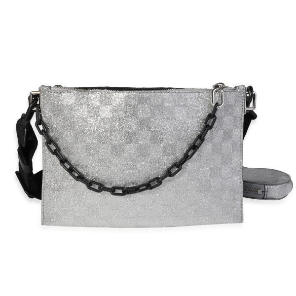 121232 fv c66944e3 d797 4d03 9bf9 8d1119f4f8f8 Louis Vuitton Silver Damier Glitter Black Monogram Taurillon Sac In The Loop