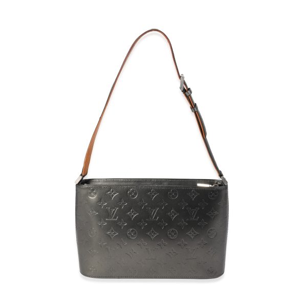 121355 pv 5c5fe438 b6ae 4ad6 9c06 4fbe30d1da4a Louis Vuitton Gunmetal Monogram Mat Alston Bag