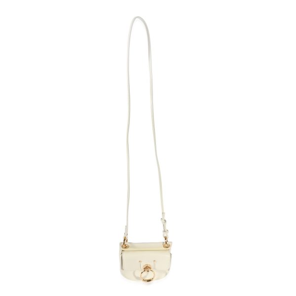 121364 av d165547d 20c3 4cff a427 53b466b50248 Chloe Natural White Leather The Mini Flat Pouch