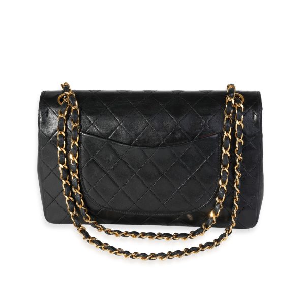 121366 pv 2e1206b8 72e1 4422 9d73 786cf7223e9e Chanel Vintage Black Quilted Lambskin Medium Double Flap Bag