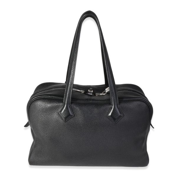 121425 pv 068a0e79 4389 4d64 aa6a 846c626789c0 Herm√®s Black Cl√©mence Victoria II 35 PHW