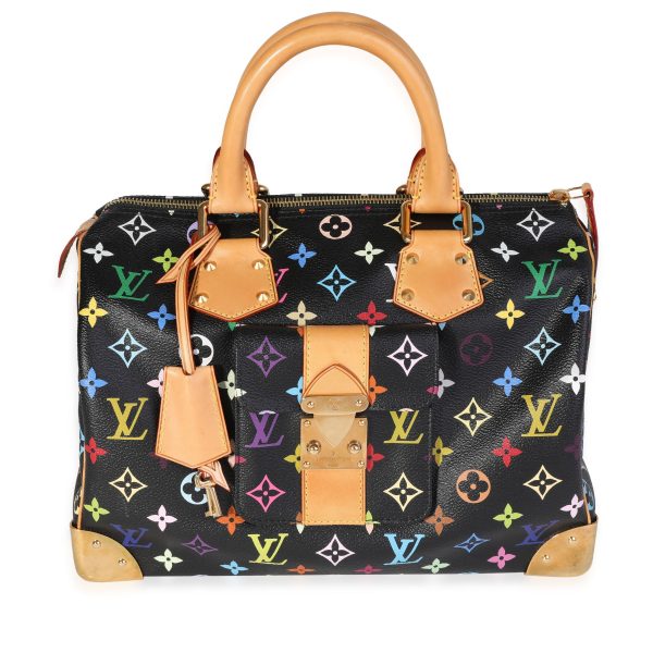 121429 fv 6b5e1206 580f 4da7 a790 aa41cbf61c9b Louis Vuitton x Takashi Murakami Black Speedy 30